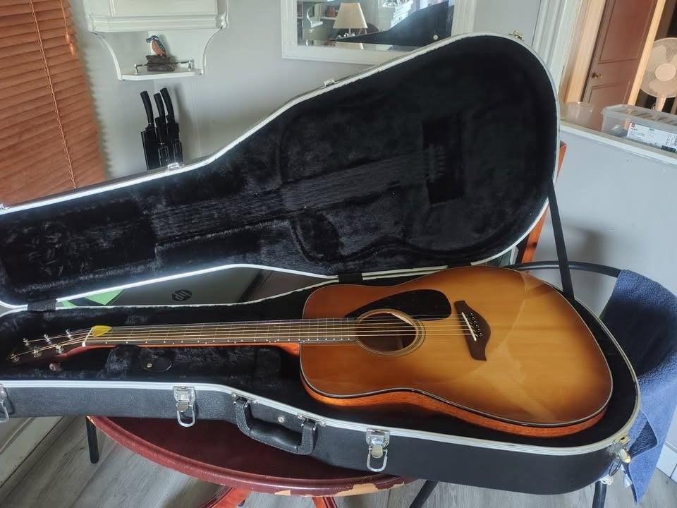 guitare acoustique Yamaha FG800, Musique & Instruments, Enlèvement, Comme neuf, Avec capteur (piezo)