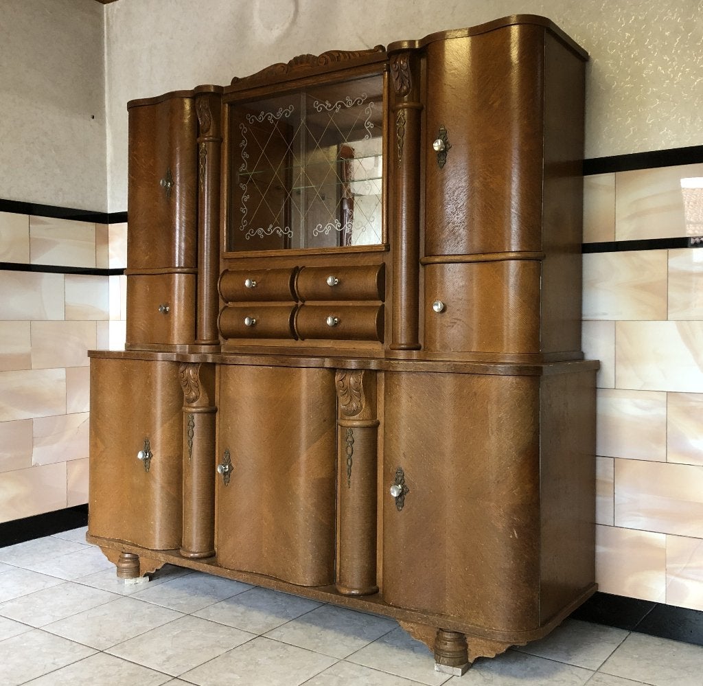 Unieke Vintage Art Deco Buffetkast / '40-'50 – Vorselaar, Ophalen, 150 tot 200 cm, Vintage, Zo goed als nieuw