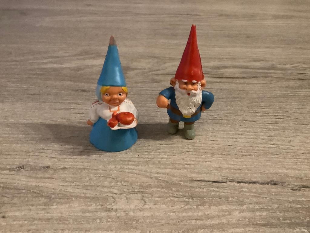 David de kabouter verschillende characters (8-9 cm), Ophalen of Verzenden, Gebruikt
