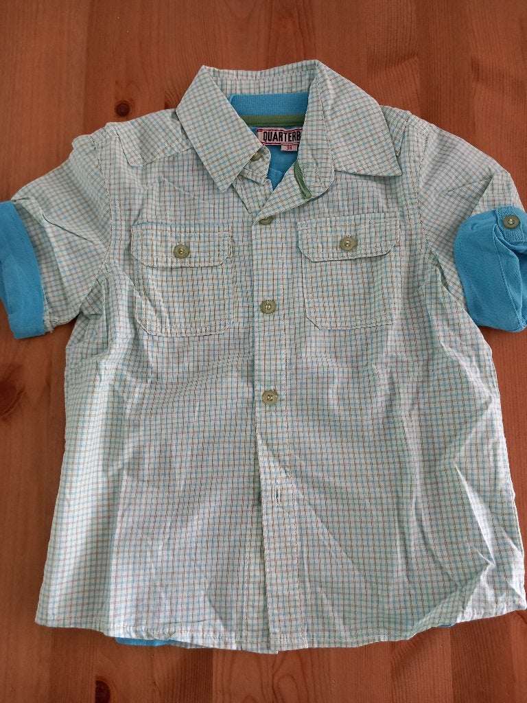 Setje hemdje + Tshirt Quarterback (JBC) maat 98 NIEUW, Kinderen en Baby's, Kinderkleding | Maat 98, Ophalen of Verzenden, Setje