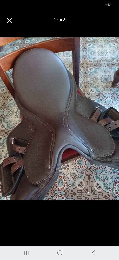 Selle bates double cuir, Animaux & Accessoires, Chevaux & Poneys | Selles, Bates, L (17.5 pouces), Moyen, Comme neuf
