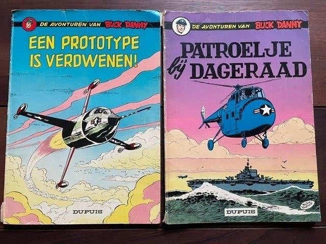 2 vieilles bandes dessinées Buck Danny, Plusieurs BD, Enlèvement ou Envoi, Hubinon, Victor, Utilisé