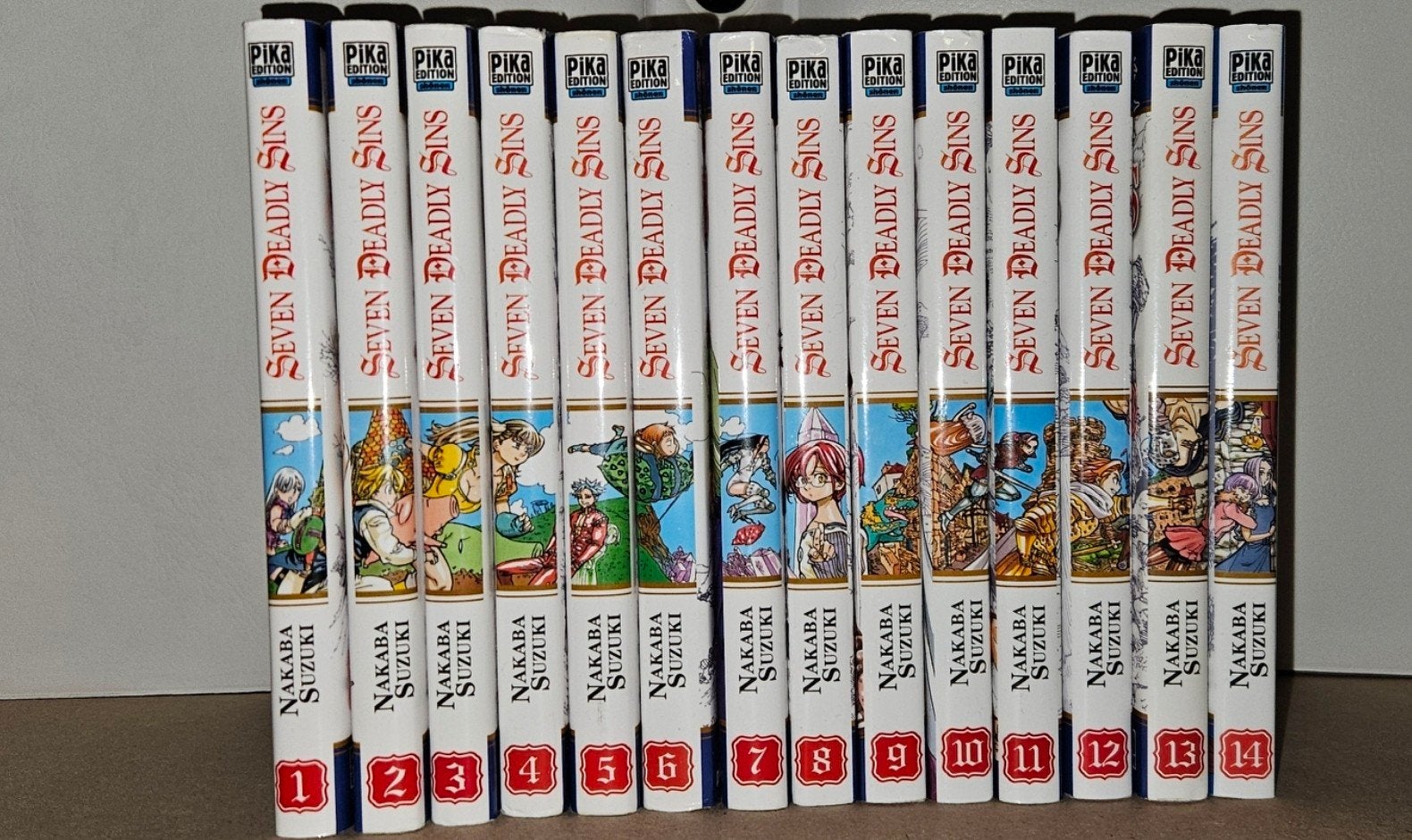 Lot de 14 mangas Seven Deadly Sins – Tomes 1 à 14 – Très bon, Enlèvement