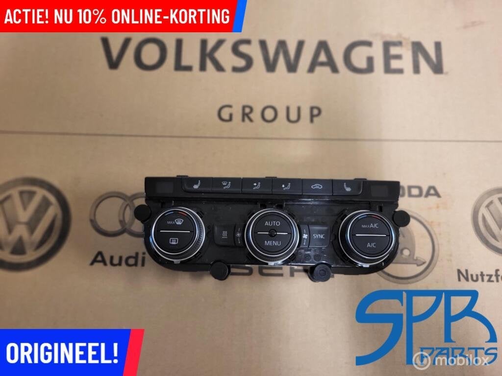 GOLF 7 Climatronic paneel 5G0907044BE CLIMATE CONTROL UNIT, Enlèvement ou Envoi, Volkswagen, Utilisé, Volkswagen