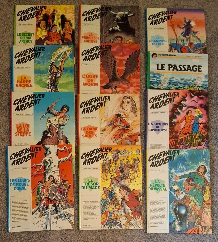 collection BD Chevalier Ardent Craenhals francois casterman, Complete serie of reeks, Ophalen of Verzenden, Zo goed als nieuw