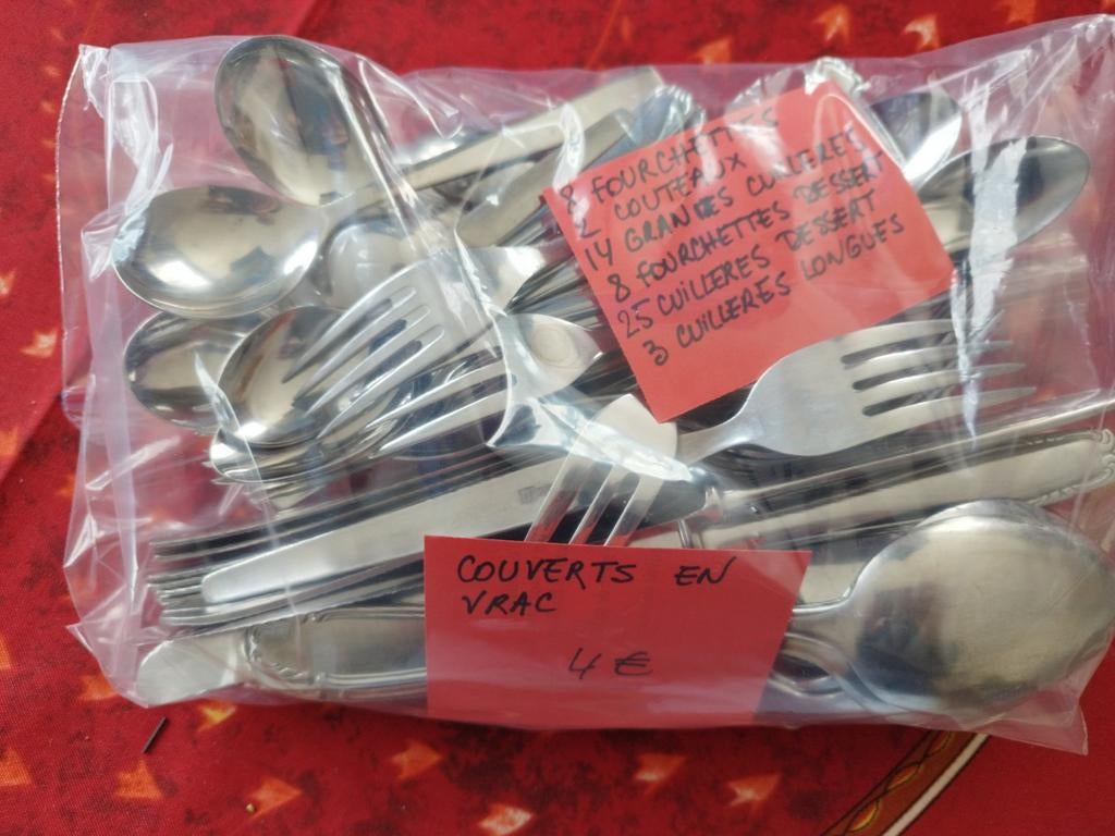 Lot couverts, Ophalen, Zo goed als nieuw, Los bestek, Inox of Chroom