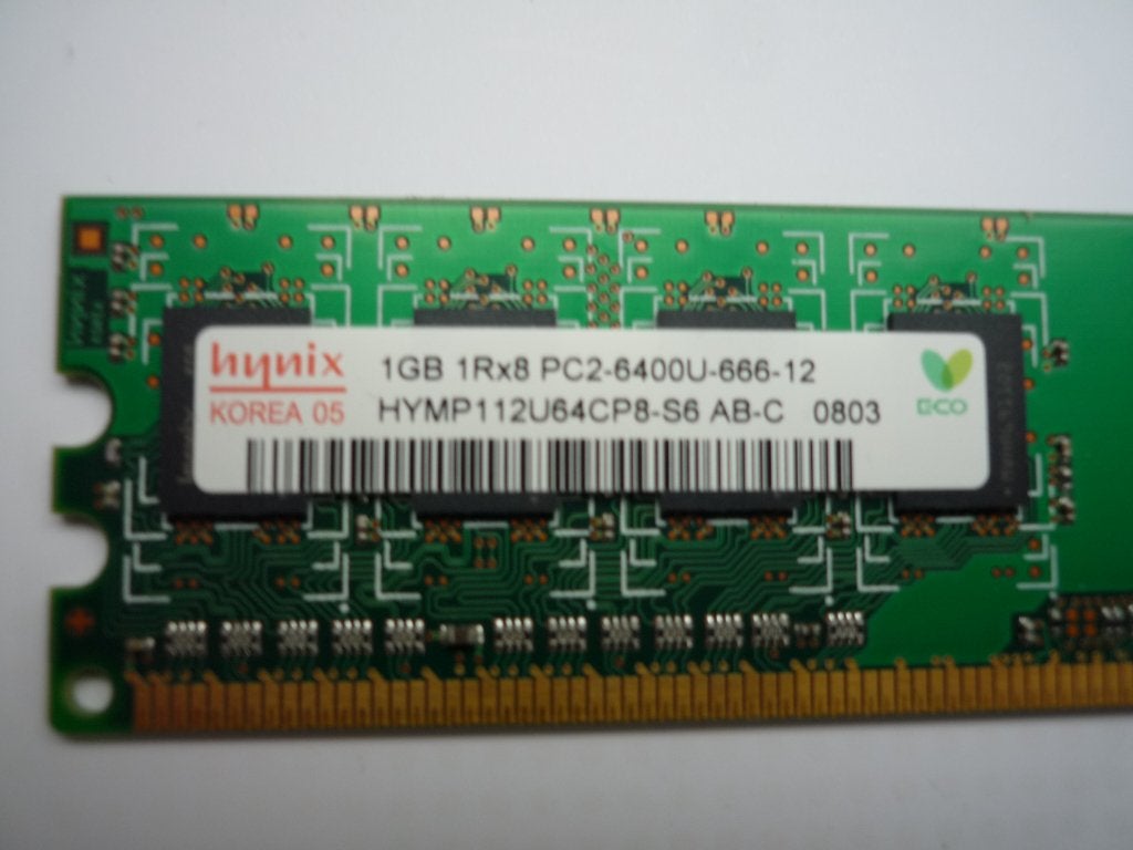 PC2-6400S-666-12 Hynix 1 GB PC2-6400 DDR2-800 MHz, Ophalen of Verzenden, DDR2, Desktop, Gebruikt
