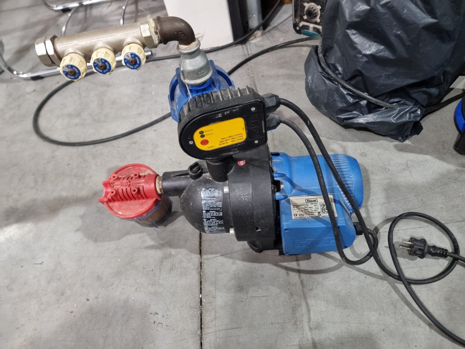 centrifugaalpomp hydrofoorpomp, Ophalen