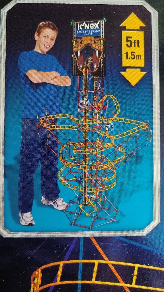 Knex set Serpent's Spiral Coaster, Ophalen, Gebruikt, K'nex