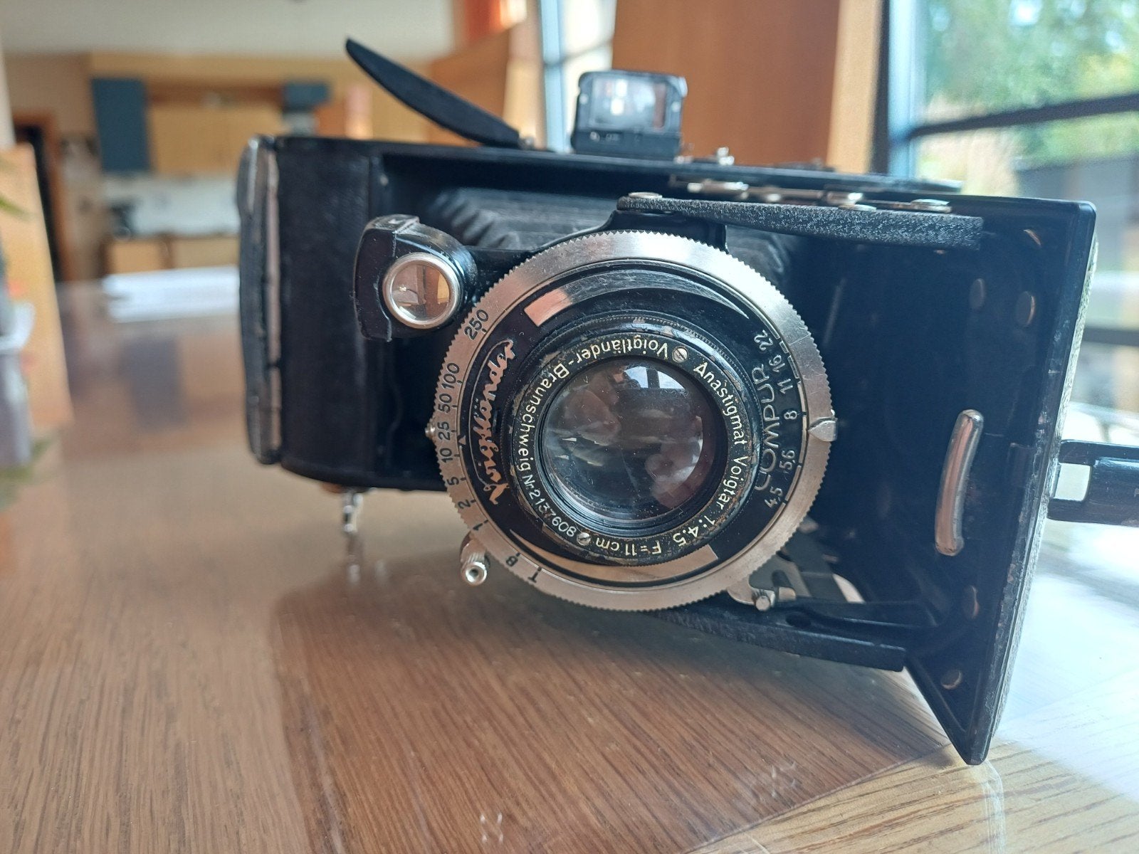 Voigtländer Bessa analoge vouwcamera, Ophalen, Gebruikt