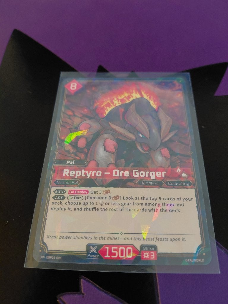 Palworld: Reptyro – <R> EBP01-005 (PRISTINE | HOLO), Ophalen of Verzenden, Nieuw, Speelkaart(en)