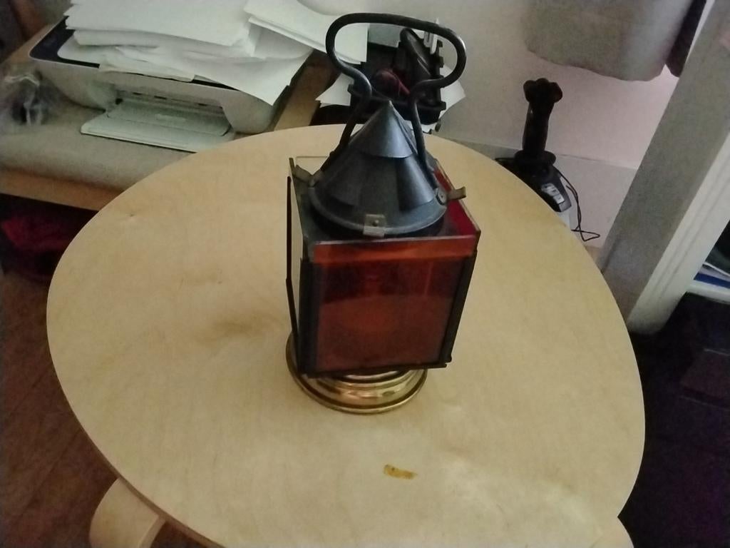 Autentieke seinlamp spoorwegen  carbuur lamp, Ophalen of Verzenden, Zo goed als nieuw, Trein, Overige typen