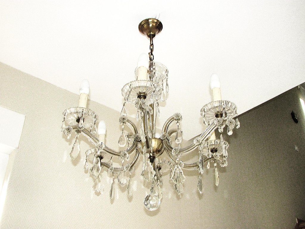 LUSTRE 6 BRANCHES. ., Maison & Meubles, Enlèvement, Comme neuf