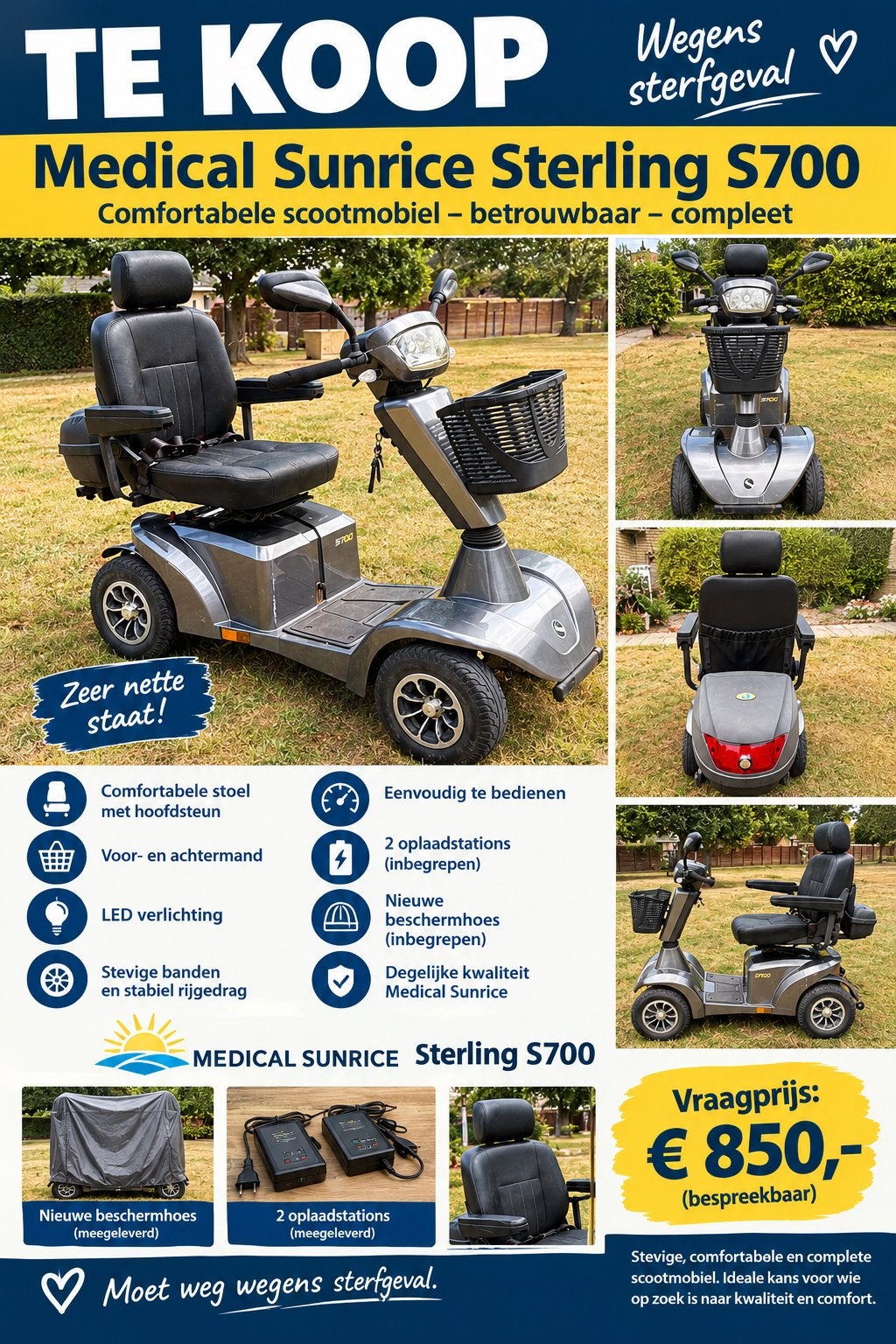 Scootmobiel, Motos, Enlèvement