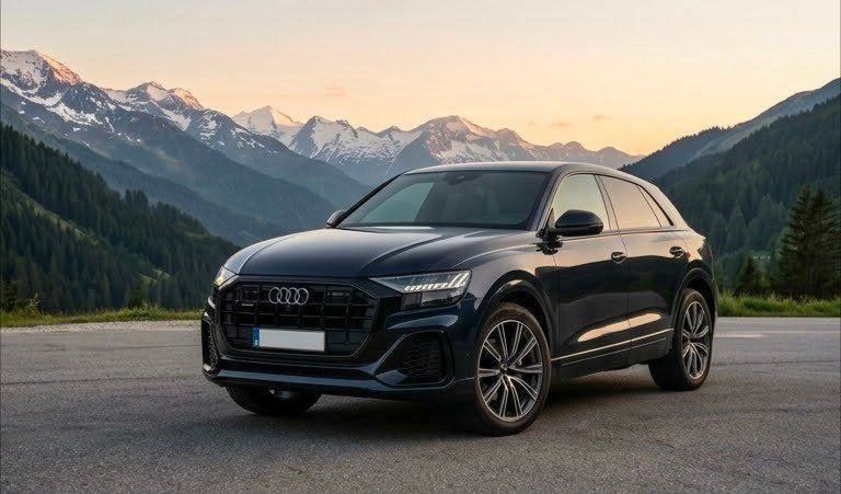Audi Q8 TFSI e Competition 60 TFSI e quattro 340(462) kW(pk), Auto's, Zwart, Leder, 5 deurs, Dealer onderhouden
