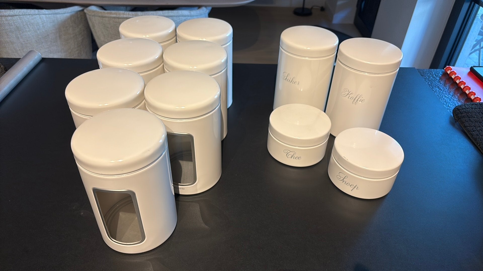 11 Brabantia voorraad potten, Huis en Inrichting, Keuken | Keukenbenodigdheden, Ophalen, Zo goed als nieuw, Brabantia