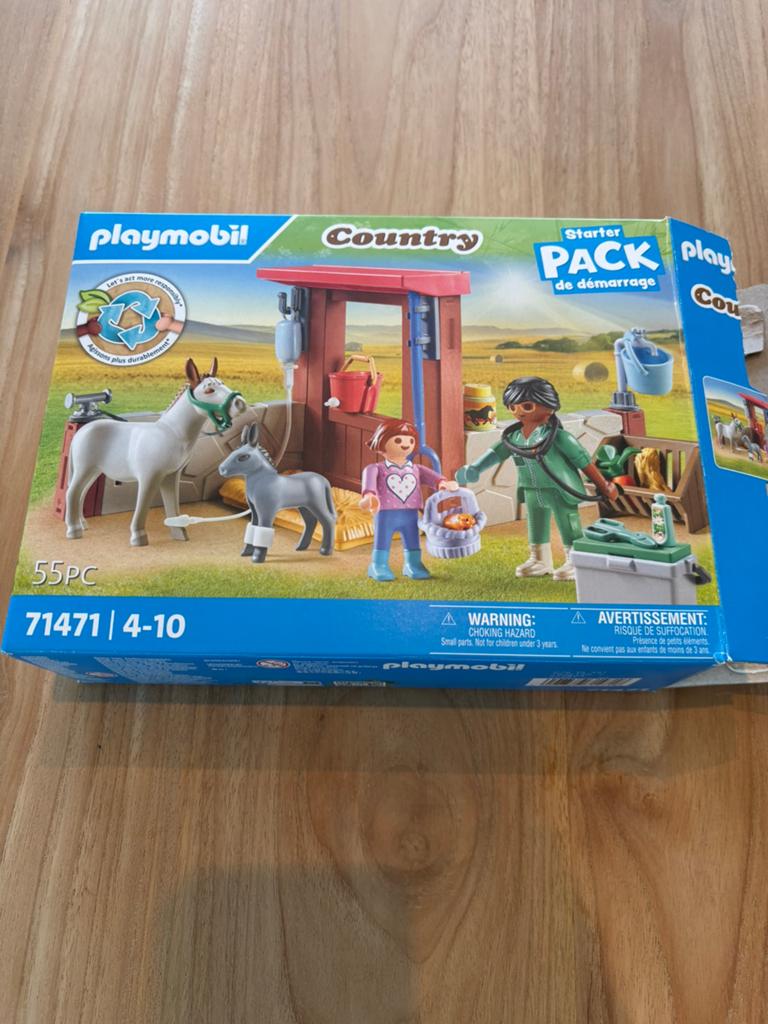 Playmobil boederij dierenarts met de ezels, Enlèvement, Comme neuf