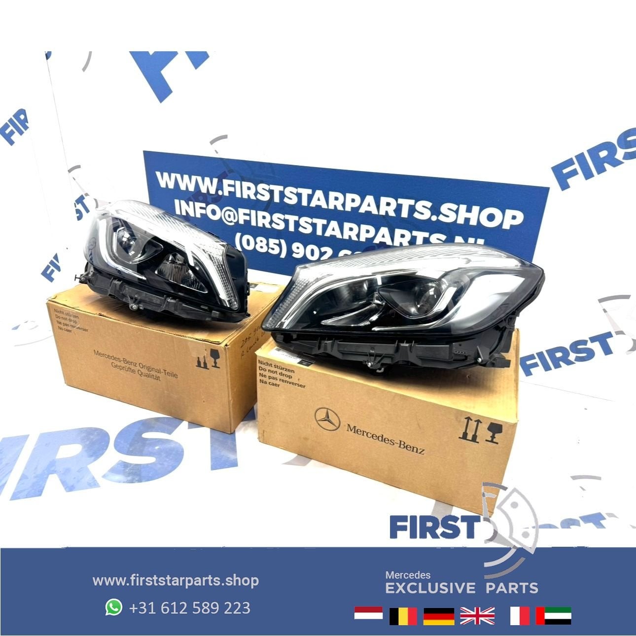W176 A Klasse FACELIFT LED High Performance koplamp links re, Gebruikt, -, Ophalen of Verzenden, -