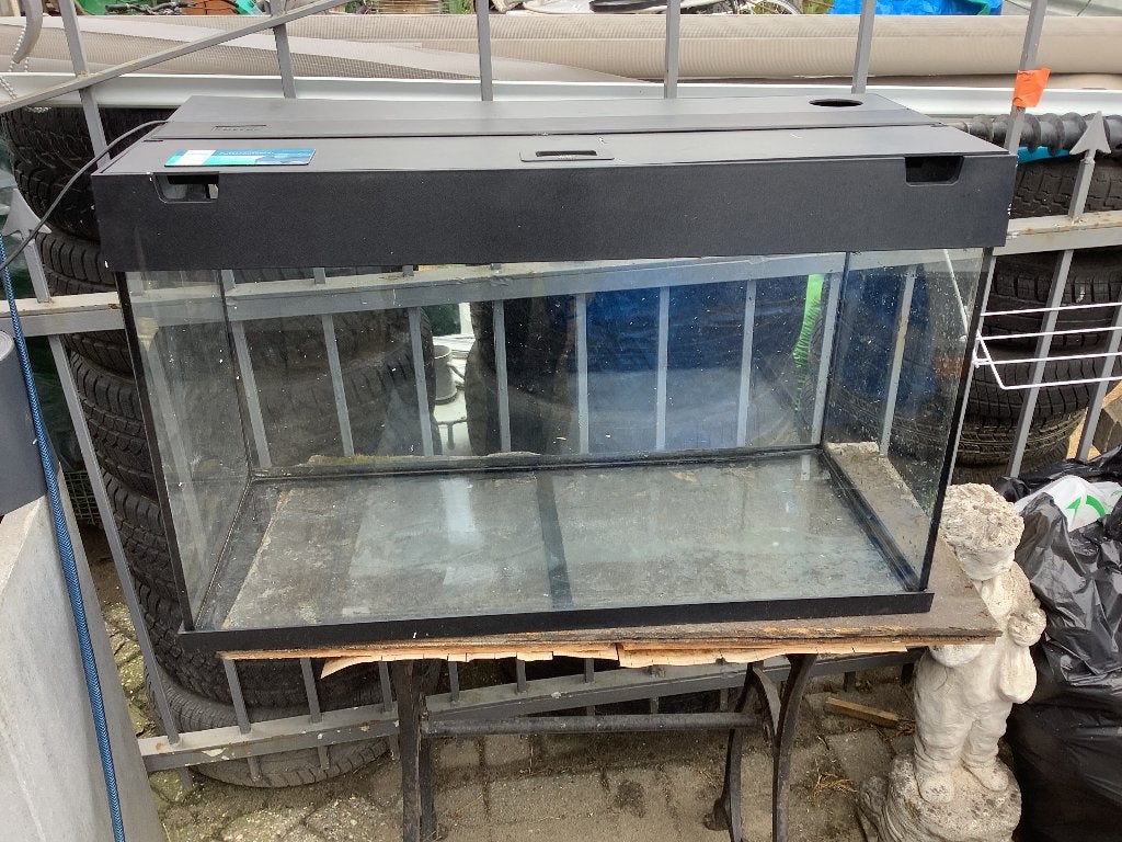 Aquarium, Dieren en Toebehoren, Ophalen, Inclusief deksel, Gebruikt, Leeg aquarium