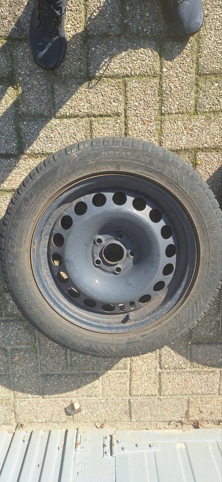 4 winterbanden op stalen velg, Enlèvement, Utilisé