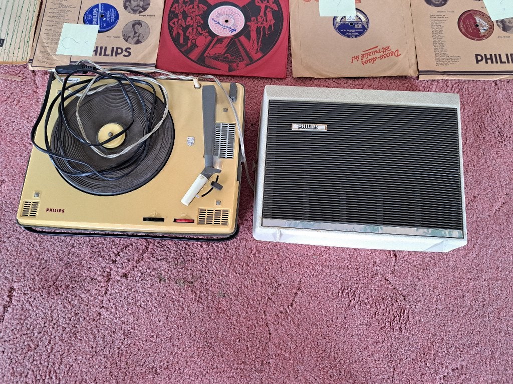 Pick-Up met platen, Audio, Tv en Foto, Platenspelers, Ophalen, Gebruikt, Platenspeler, Philips