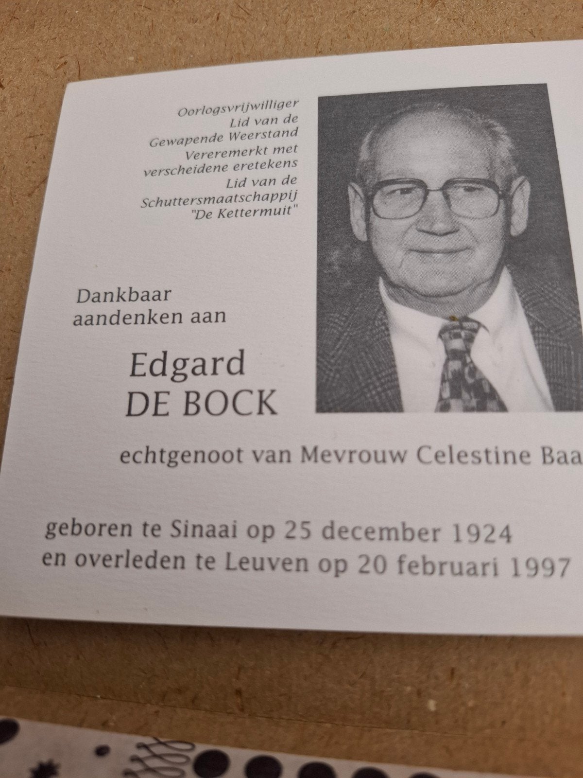oorlogsvrijwilliger, lid van de gewapende weerstand, Enlèvement ou Envoi