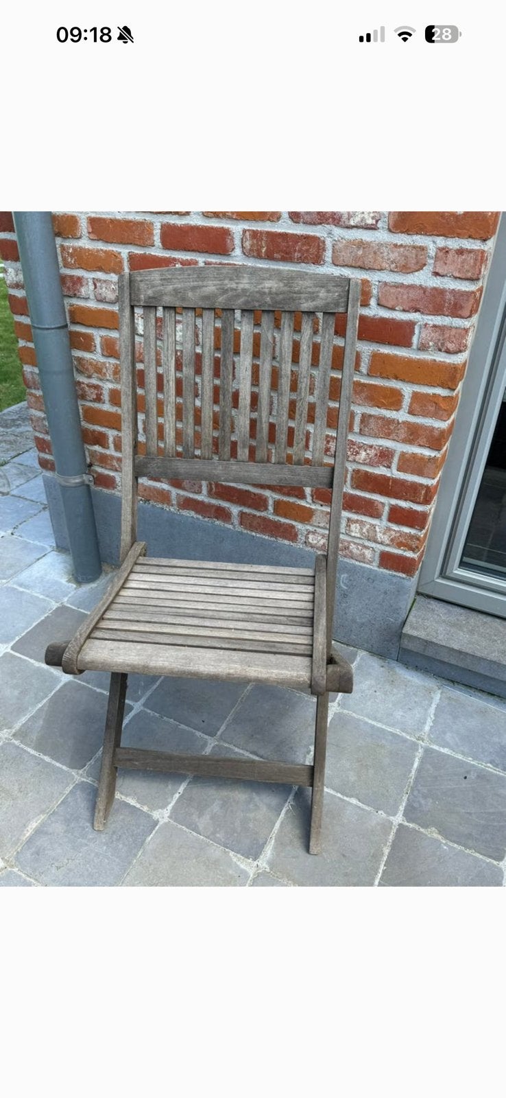 1 stoel Bristol Teak, Ophalen, Zo goed als nieuw