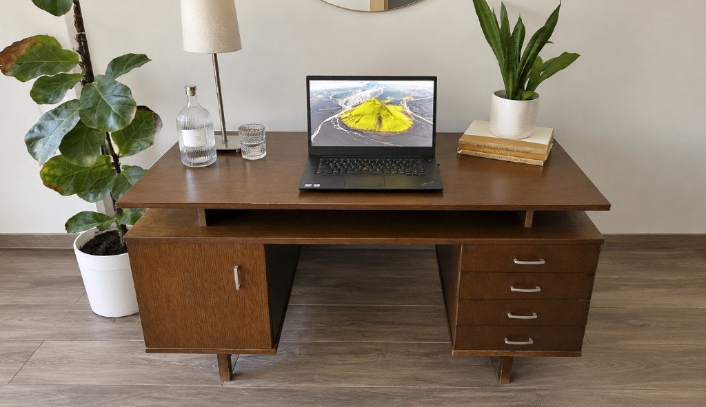 Vintage mid-century bureau, Antiek en Kunst, Ophalen