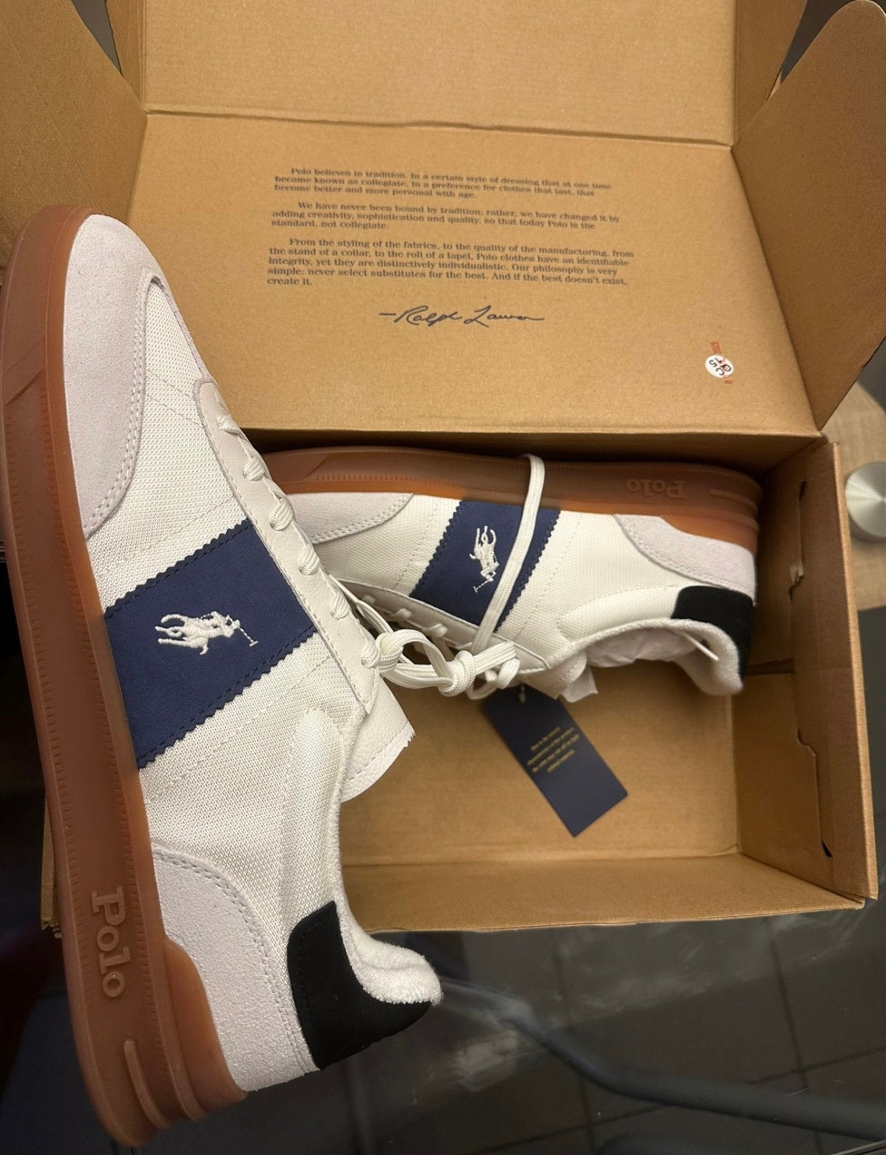 Nieuwe Ralph Lauren schoenen maat 46., Kleding | Heren, Schoenen, Wit, Nieuw, Ophalen of Verzenden, Sneakers