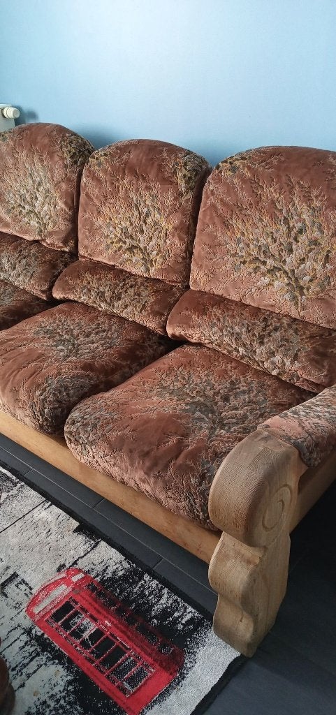 FAUTEUIL 2+3, Vintage, Enlèvement, Utilisé, Bois