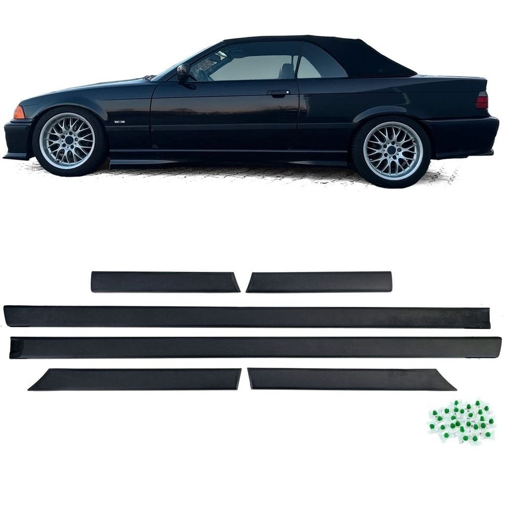 Deurlijsten Set Voor BMW E36 Coupé Cabrio Sport Look 6-delig, Verzenden