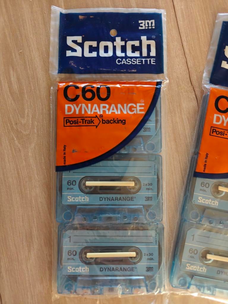 6 Cassette C60 dynarange scotch, Cd's en Dvd's, Cassettebandjes, Verzenden