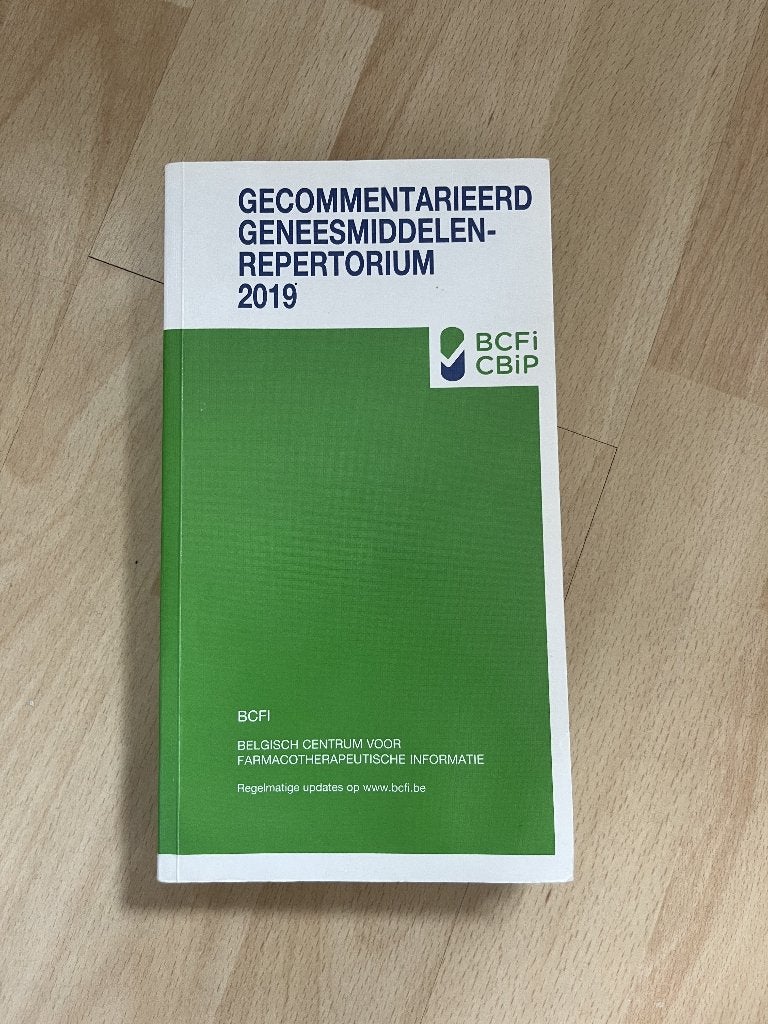 gecommentarieerd geneesmiddelen-repertorium 2019, Boeken, Ophalen of Verzenden, Zo goed als nieuw, Hogeschool