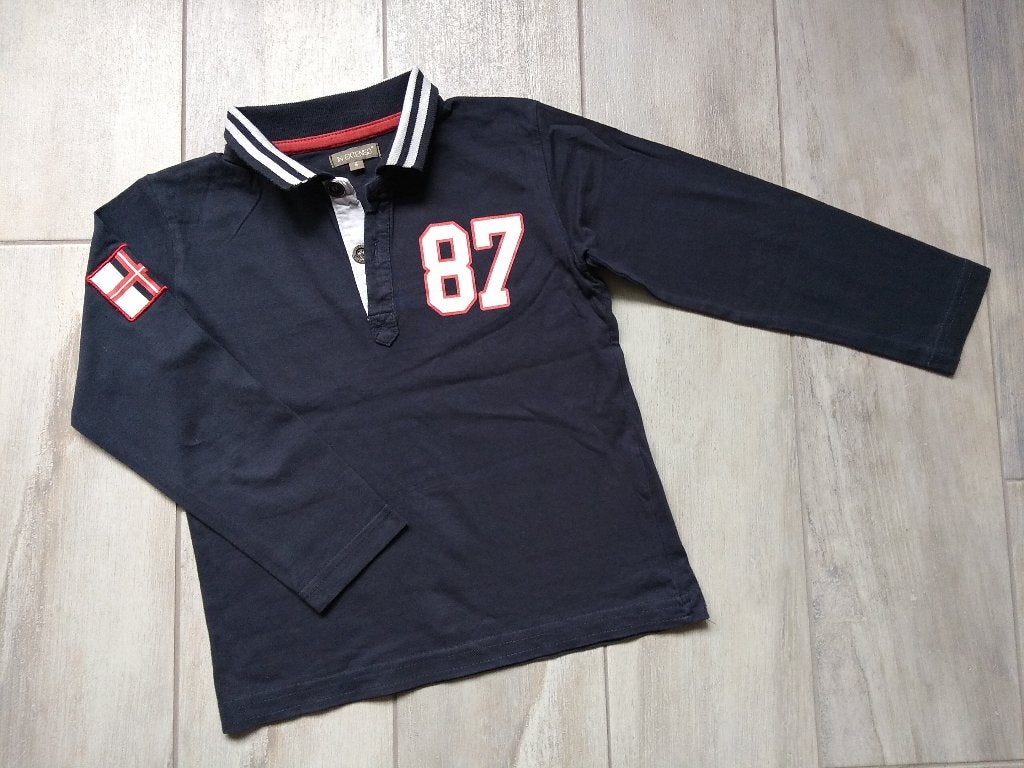 ★ M116 - Polo met lange mouwen, Ophalen of Verzenden, Gebruikt, Jongen, Shirt of Longsleeve