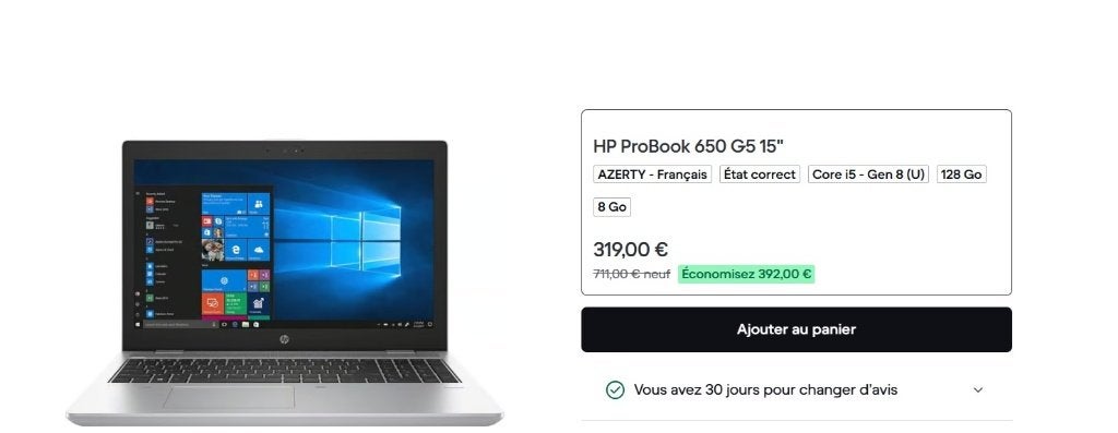 Laptop HP Probook 650 G5 15,6" Intel I5 SSD 256GB 12GB DDR4, Computers en Software, Hp, 256 GB, 15 inch, Ophalen of Verzenden