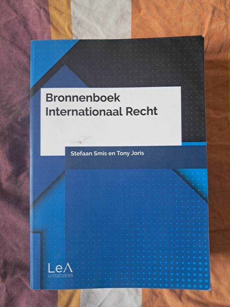 Bronnenboek Internationaal Recht (VUB), Boeken, Studieboeken en Cursussen, Ophalen of Verzenden, Hoger Onderwijs