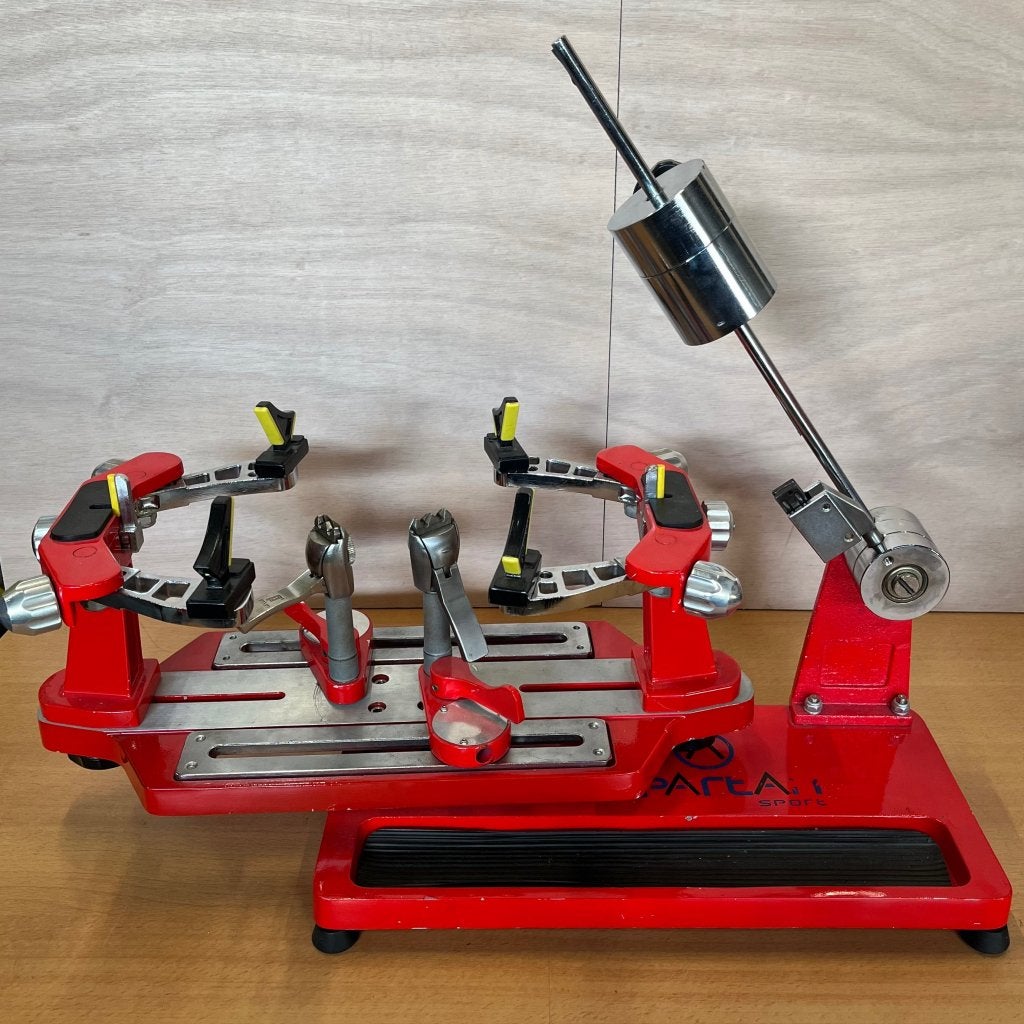 ✅ Bespanmachine Hefboom Bespanapparaat Rood Tennis, Sport en Fitness, Overige typen, Niet ingevuld, Ophalen of Verzenden, Zo goed als nieuw