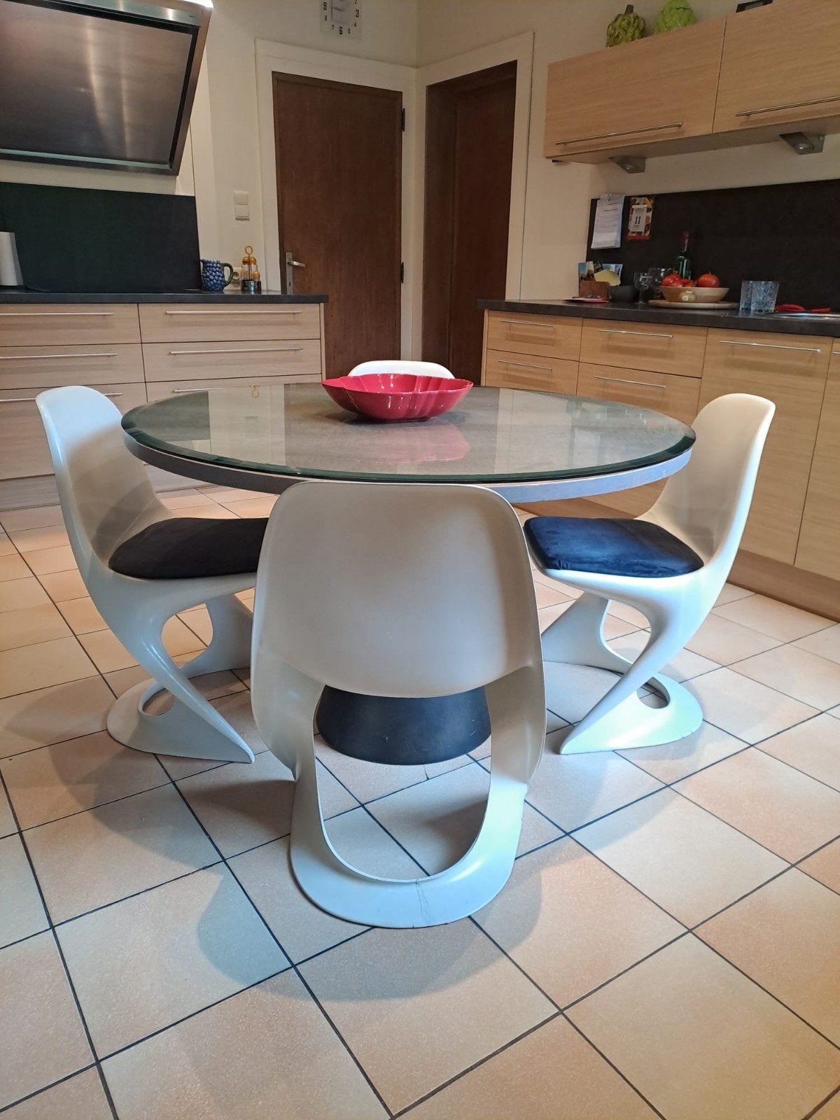 Set van 4 Space age stoelen, Ophalen