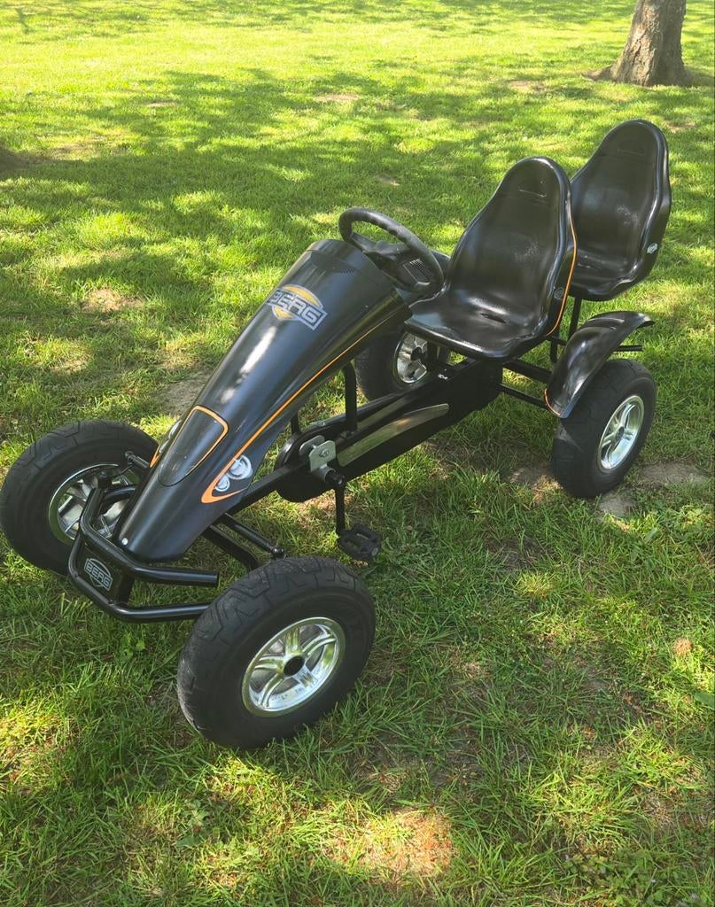Chrome editie gocart, skelter,merk BERG met extra velg, Kinderen en Baby's, Speelgoed | Buiten | Skelters, Ophalen, Zo goed als nieuw