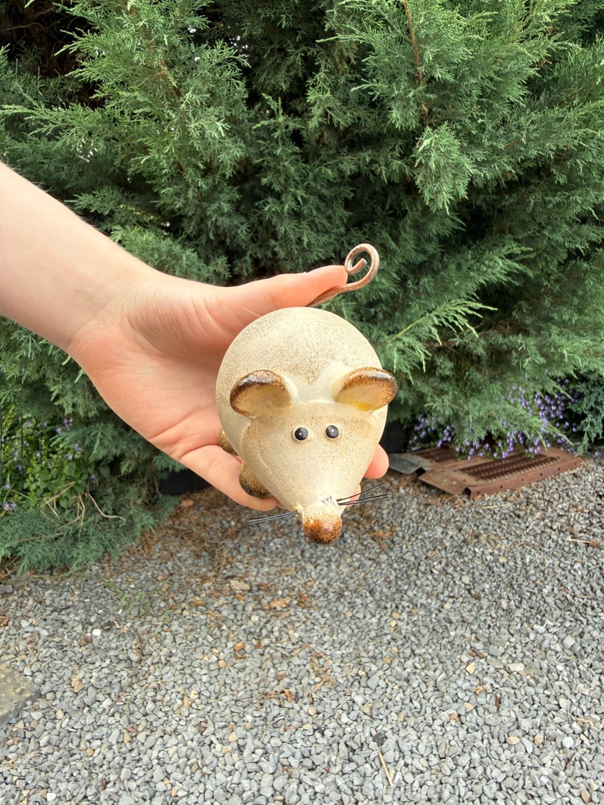 Souris décorative en céramique, Envoi, Comme neuf, Synthétique, Animal