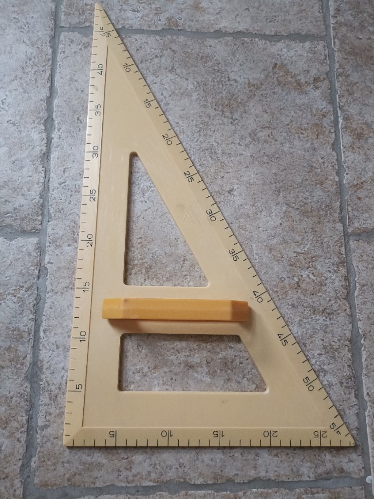 Wissner Grote driehoek kunststof 60 cm, Diversen, Schoolbenodigdheden, Ophalen, Zo goed als nieuw