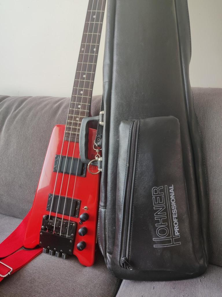 Hohner B2A headless basgitaar, Muziek en Instrumenten, Ophalen, Gebruikt, Elektrisch