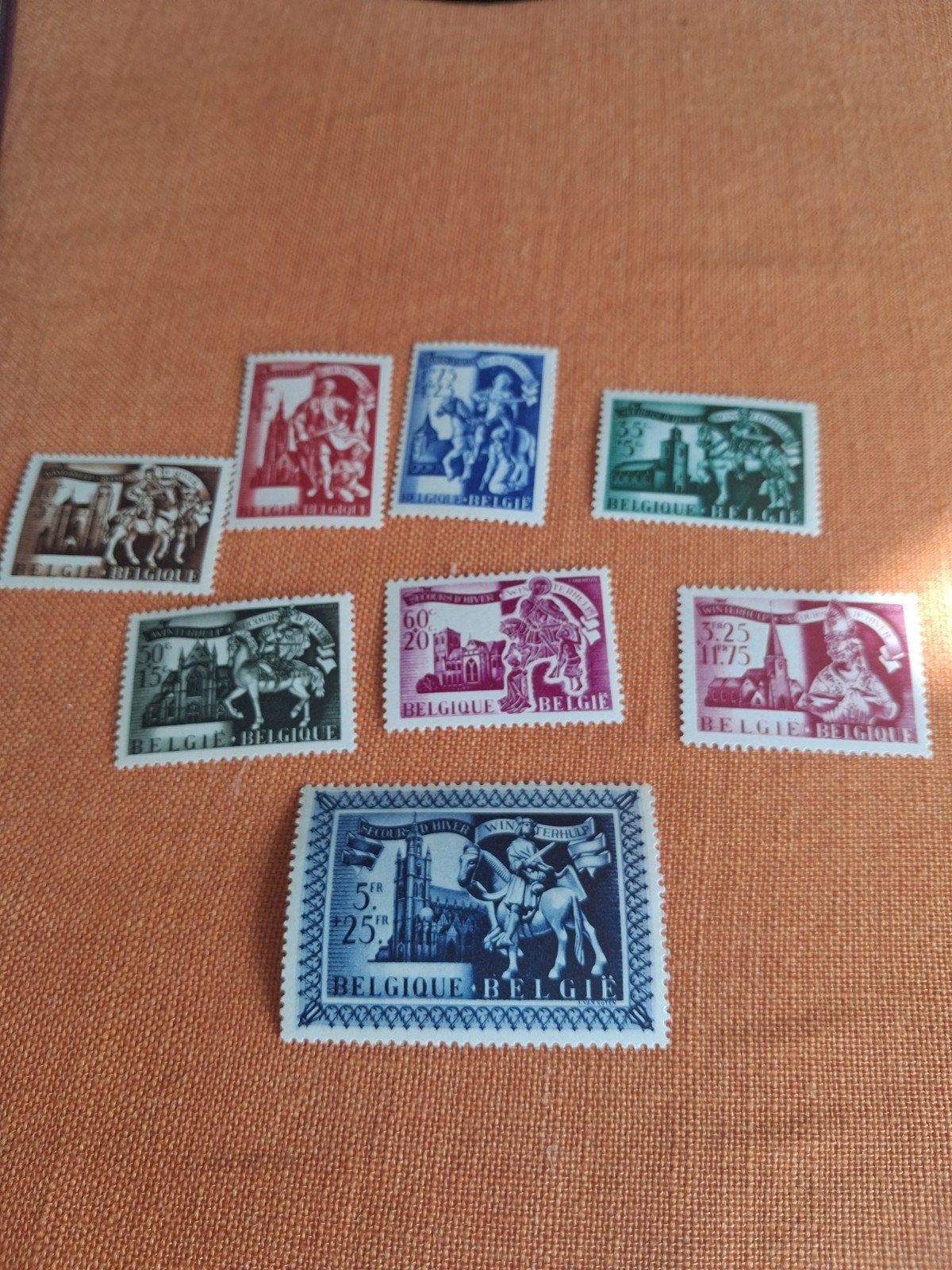 1943 série  Saint Martin COB 631/638, Timbres & Monnaies, Enlèvement ou Envoi