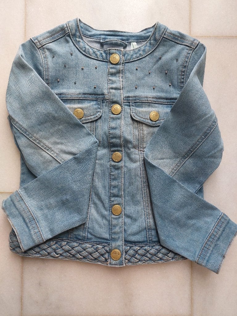 Veste en jean taille 128, Enfants & Bébés, Vêtements enfant | Taille 128, Enlèvement ou Envoi, Comme neuf, Fille, Autres types