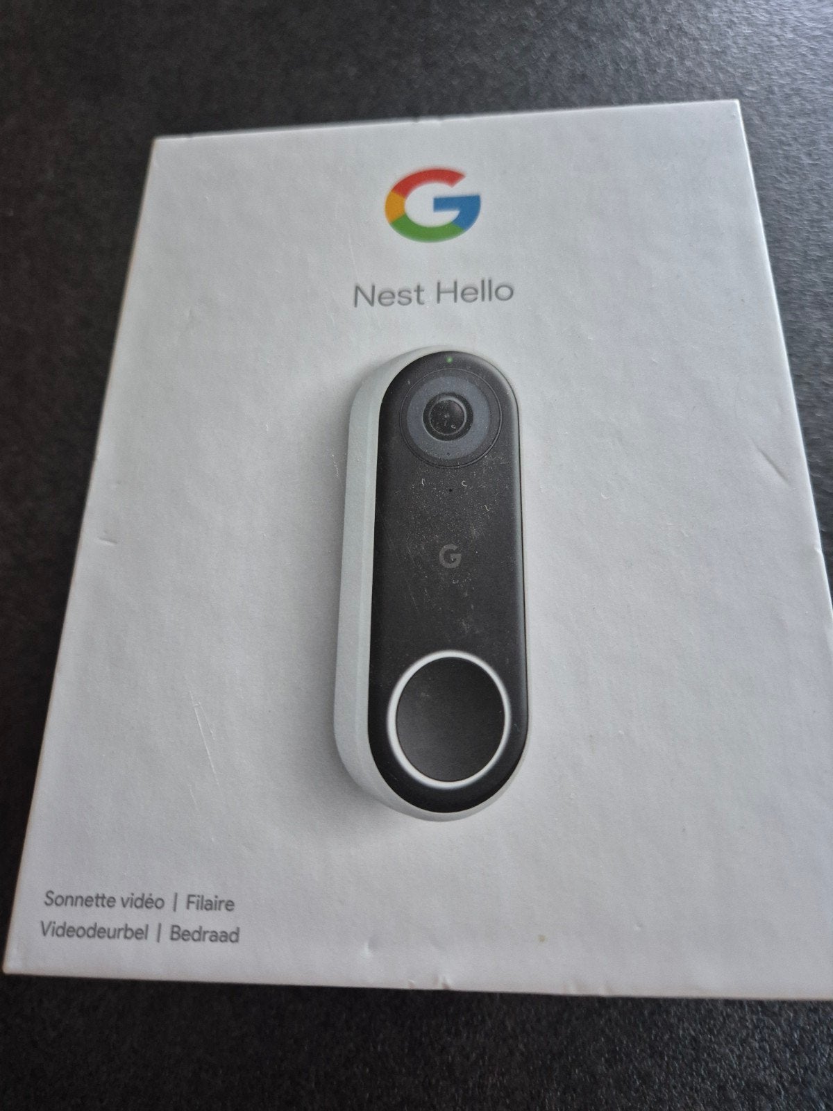 Sonnette vidéo filaire google, Enlèvement, Filaire