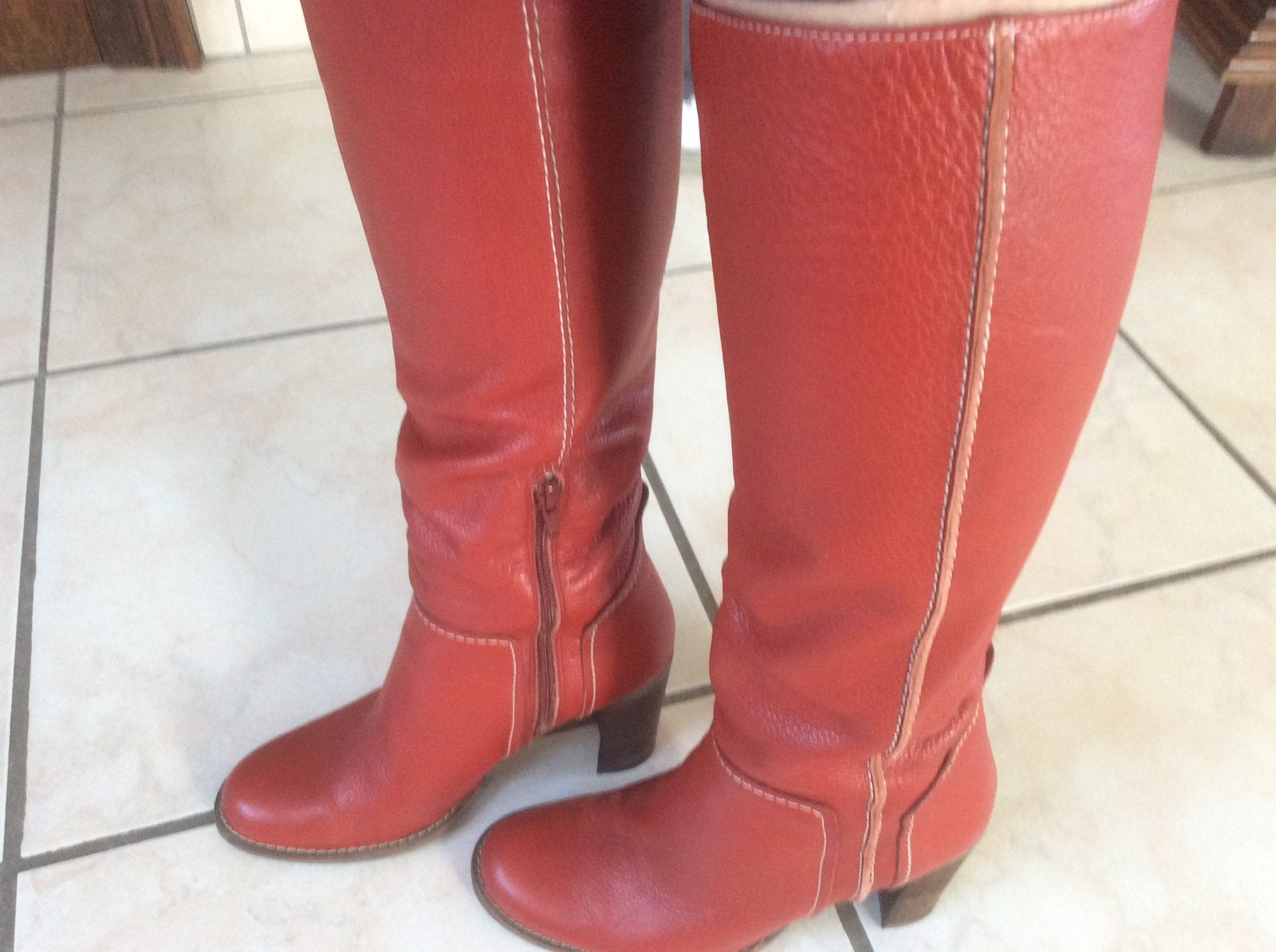 Mooie rode laarzen Frieda 39 kwaliteitsleer, Kleding | Dames, Ophalen of Verzenden