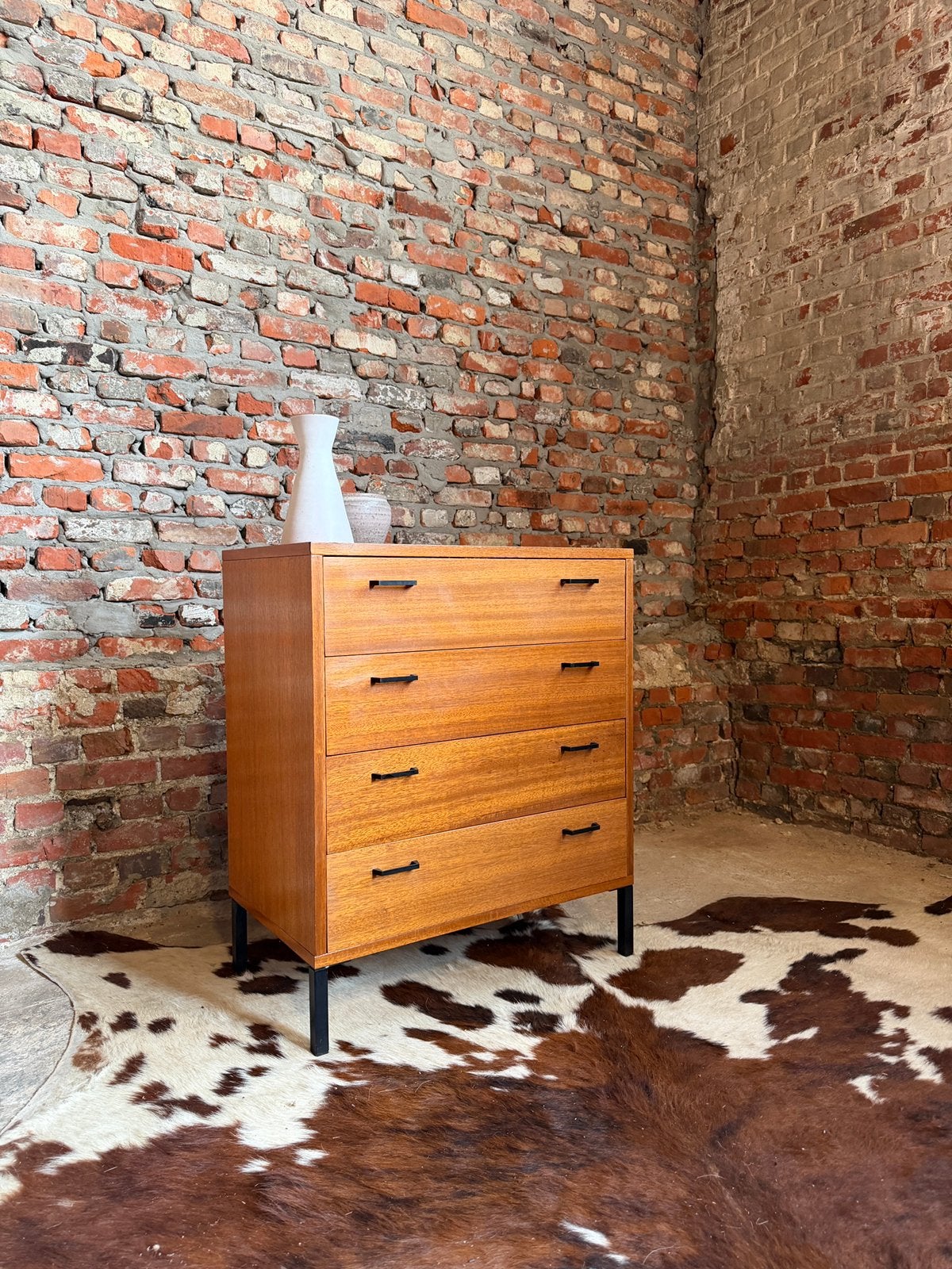 Vintage midcentury commode/ladekast, Ophalen, Gebruikt, Vintage