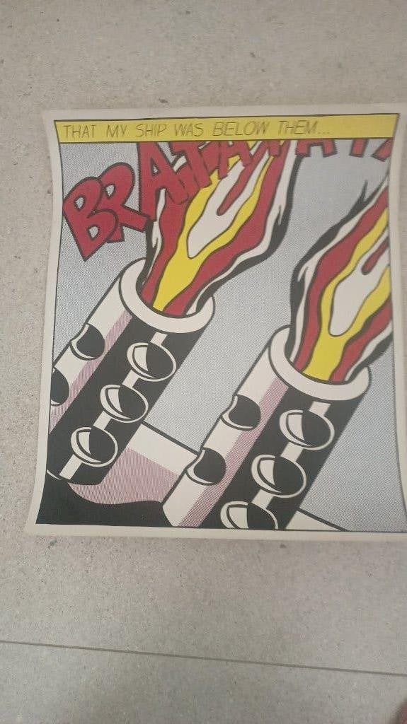 Roy Lichtenstein, Is I Opened Fire, 1ère édition, Antiquités & Art, Art | Lithographies & Sérigraphies, Enlèvement ou Envoi