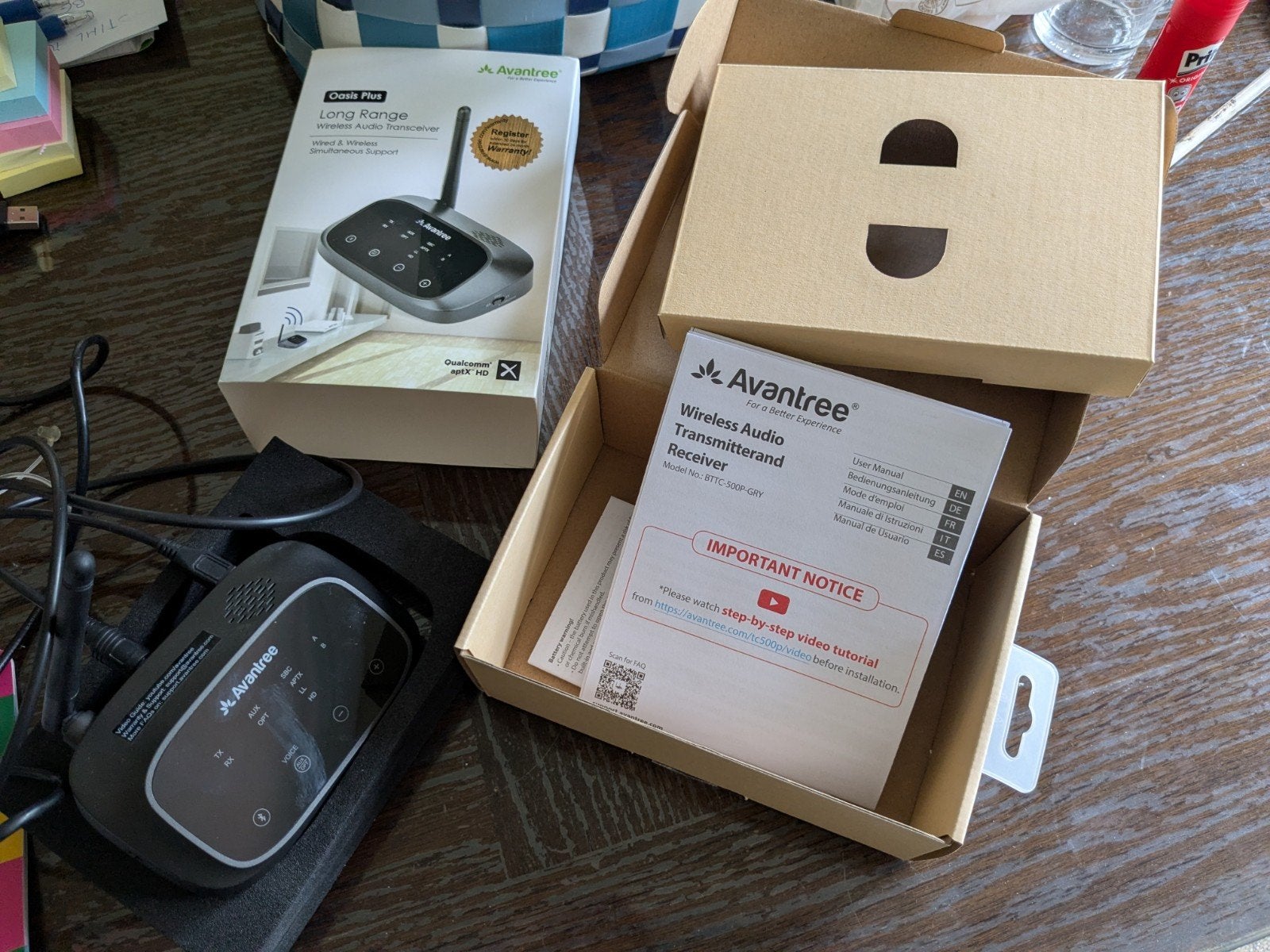 avantree wireless audio Transmitterand receiver, Ophalen of Verzenden, Zo goed als nieuw