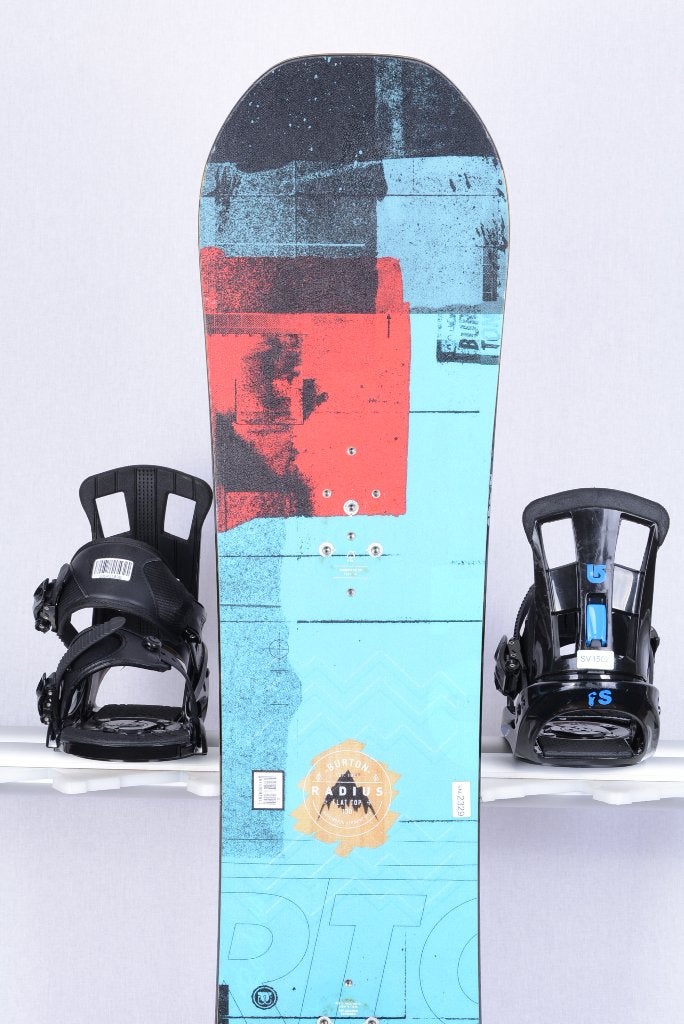 Snowboard BURTON RADIUS 130 cm pour enfants, bleu/rouge, Envoi, Utilisé, Planche